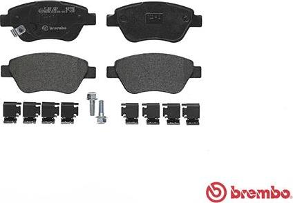 Brembo P 59 051 - Stabdžių trinkelių rinkinys, diskinis stabdys onlydrive.pro