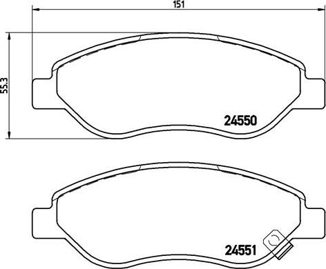 Brembo P 59 053 - Jarrupala, levyjarru onlydrive.pro