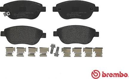 Brembo P 59 052 - Brake Pad Set, disc brake onlydrive.pro