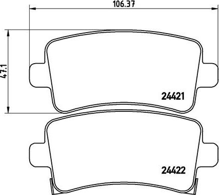 Brembo P 59 060 - Brake Pad Set, disc brake onlydrive.pro