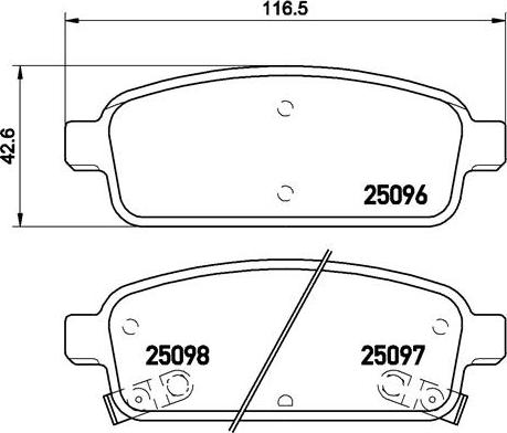 Brembo P 59 080X - Brake Pad Set, disc brake onlydrive.pro