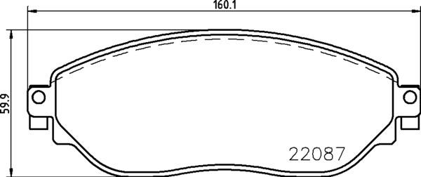 Brembo P 59 082 - Bremžu uzliku kompl., Disku bremzes onlydrive.pro