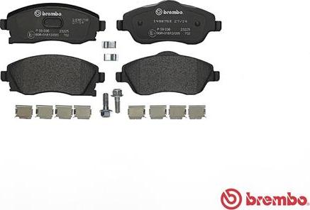 Brembo P 59 036 - Brake Pad Set, disc brake onlydrive.pro