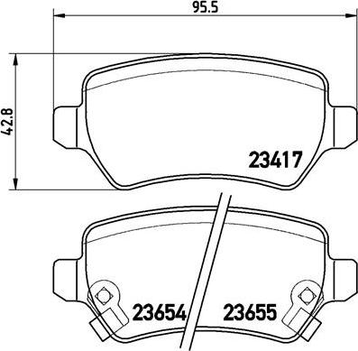 Brembo P 59 038X - Тормозные колодки, дисковые, комплект onlydrive.pro