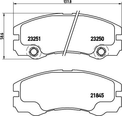 Brembo P 59 033 - Brake Pad Set, disc brake onlydrive.pro