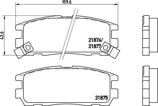 Brembo P 59 021 - Bremžu uzliku kompl., Disku bremzes onlydrive.pro