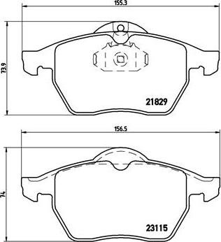 Brembo P 59 022 - Stabdžių trinkelių rinkinys, diskinis stabdys onlydrive.pro