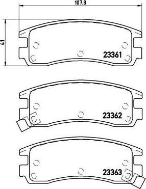 Brembo P 59 027 - Brake Pad Set, disc brake onlydrive.pro