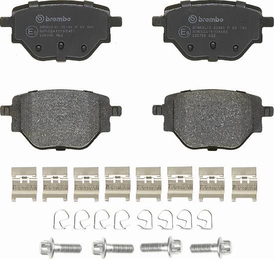 Brembo P 59 100 - Brake Pad Set, disc brake onlydrive.pro