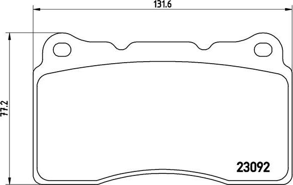 Brembo P 54 040 - Brake Pad Set, disc brake onlydrive.pro