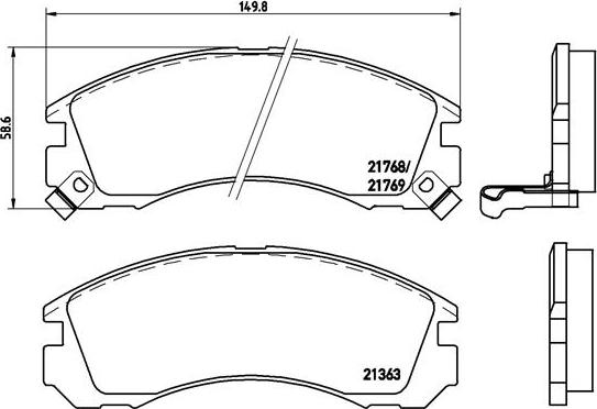 Brembo P 54 017 - Brake Pad Set, disc brake onlydrive.pro