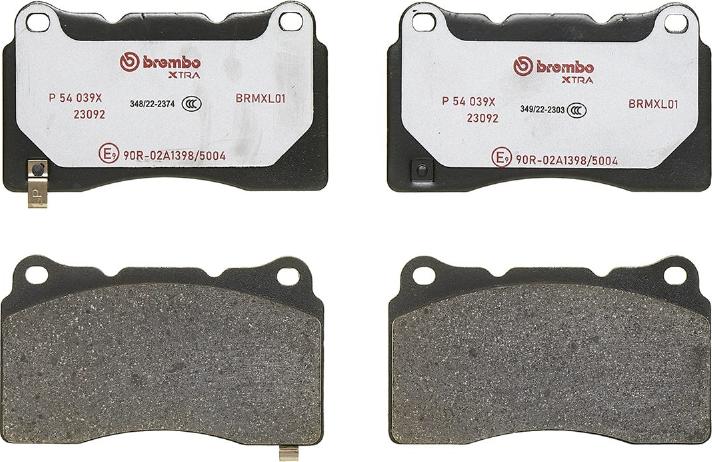 Brembo P 54 039X - Brake Pad Set, disc brake onlydrive.pro