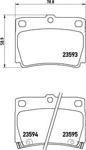 Brembo P 54 026 - Stabdžių trinkelių rinkinys, diskinis stabdys onlydrive.pro