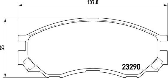 Brembo P 54 020 - Brake Pad Set, disc brake onlydrive.pro