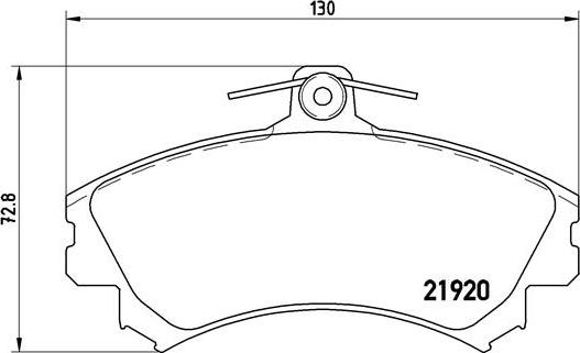 Brembo P 54 022 - Stabdžių trinkelių rinkinys, diskinis stabdys onlydrive.pro