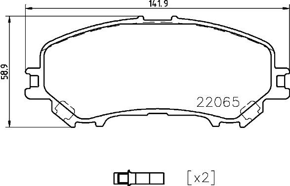 Brembo P 56 099 - Тормозные колодки, дисковые, комплект onlydrive.pro