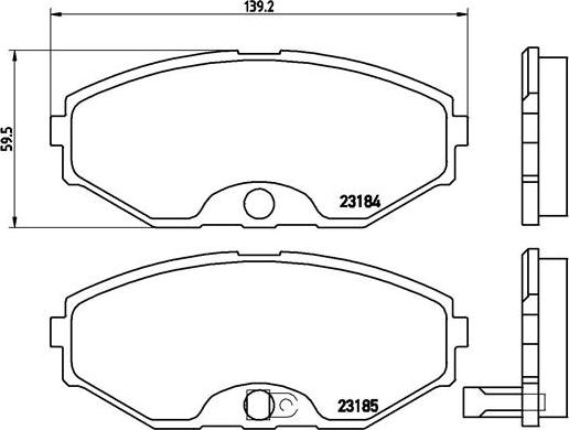 Brembo P 56 045 - Brake Pad Set, disc brake onlydrive.pro