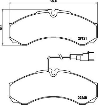 Brembo P 56 069 - Brake Pad Set, disc brake onlydrive.pro