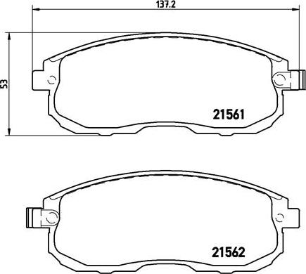 Brembo P 56 065 - Brake Pad Set, disc brake onlydrive.pro