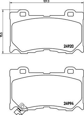 Brembo P 56 089 - Brake Pad Set, disc brake onlydrive.pro