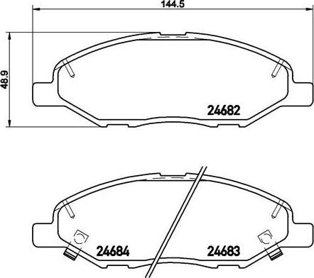 Brembo P 56 088 - Тормозные колодки, дисковые, комплект onlydrive.pro