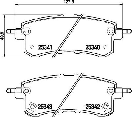 Brembo P 56 082 - Тормозные колодки, дисковые, комплект onlydrive.pro