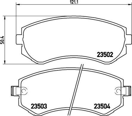 Brembo P 56 039 - Brake Pad Set, disc brake onlydrive.pro