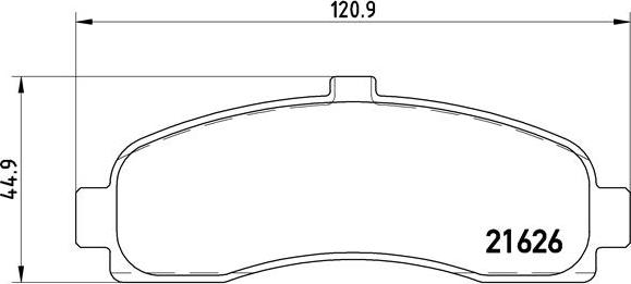 Brembo P 56 031 - Brake Pad Set, disc brake onlydrive.pro