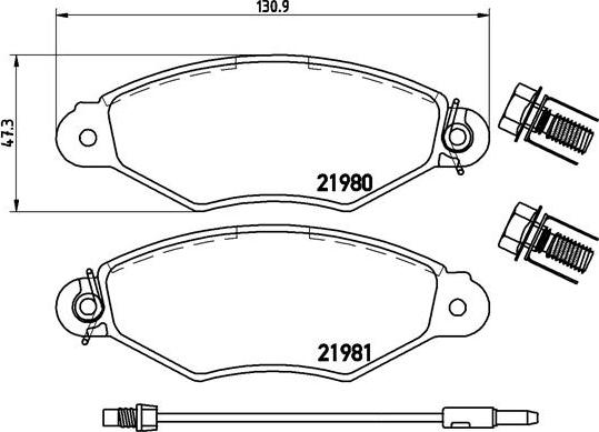 Brembo P 56 038 - Тормозные колодки, дисковые, комплект onlydrive.pro