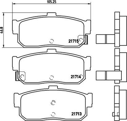 Brembo P 56 029 - Brake Pad Set, disc brake onlydrive.pro