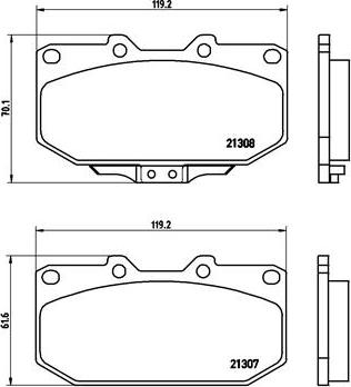 Brembo P 56 025 - Brake Pad Set, disc brake onlydrive.pro