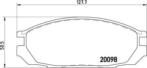 Brembo P 56 020 - Stabdžių trinkelių rinkinys, diskinis stabdys onlydrive.pro