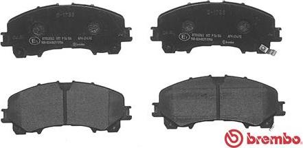 Brembo P 56 106 - Brake Pad Set, disc brake onlydrive.pro