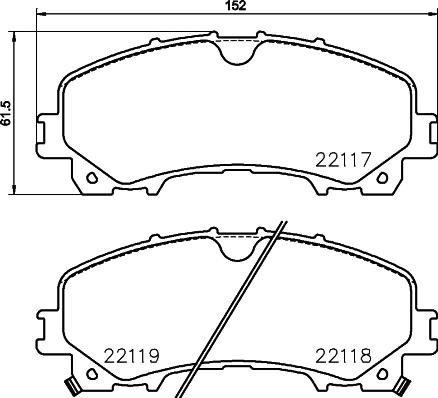 Brembo P 56 106 - Stabdžių trinkelių rinkinys, diskinis stabdys onlydrive.pro