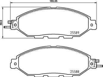 Brembo P 56 107 - Stabdžių trinkelių rinkinys, diskinis stabdys onlydrive.pro