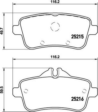 Brembo P 50 099 - Bremžu uzliku kompl., Disku bremzes onlydrive.pro