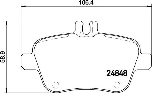 Brembo P 50 091 - Тормозные колодки, дисковые, комплект onlydrive.pro