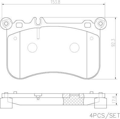 Mercedes-Benz A000 420 7404 - Piduriklotsi komplekt,ketaspidur onlydrive.pro