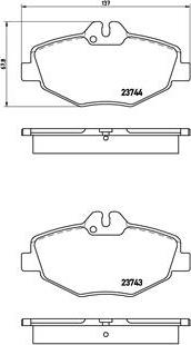 Brembo P 50 049 - Stabdžių trinkelių rinkinys, diskinis stabdys onlydrive.pro