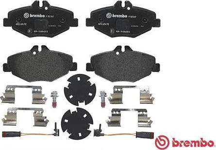 Brembo P 50 049 - Stabdžių trinkelių rinkinys, diskinis stabdys onlydrive.pro