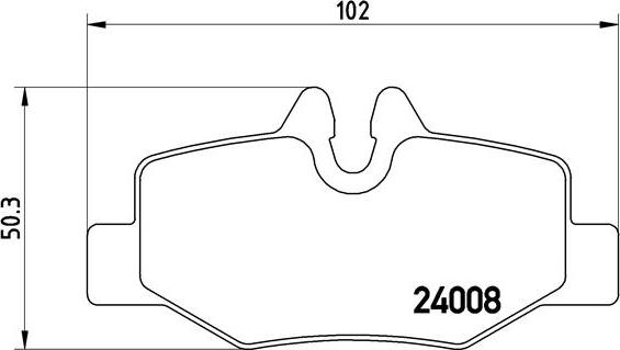 Brembo P 50 051 - Stabdžių trinkelių rinkinys, diskinis stabdys onlydrive.pro