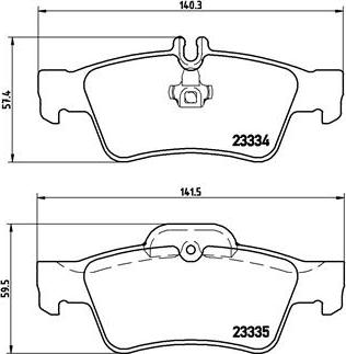 Brembo P 50 052 - Brake Pad Set, disc brake onlydrive.pro