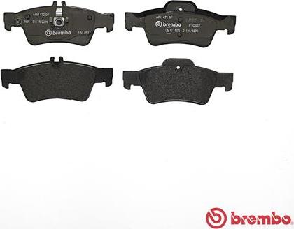 Brembo P 50 052 - Jarrupala, levyjarru onlydrive.pro