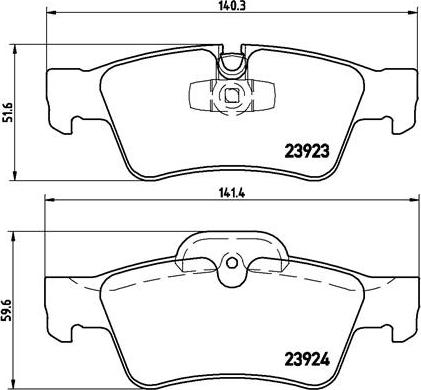 Brembo P 50 064 - Stabdžių trinkelių rinkinys, diskinis stabdys onlydrive.pro