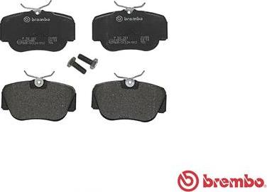 Brembo P 50 011 - Bremžu uzliku kompl., Disku bremzes onlydrive.pro