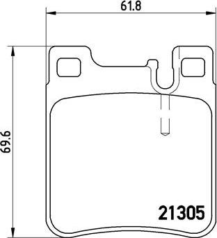 Brembo P 50 017 - Brake Pad Set, disc brake onlydrive.pro