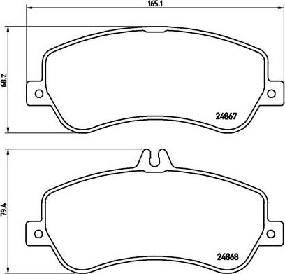 Brembo P 50 086 - Brake Pad Set, disc brake onlydrive.pro