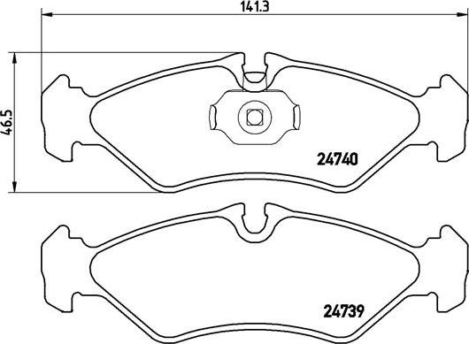 Brembo P 50 081 - Brake Pad Set, disc brake onlydrive.pro