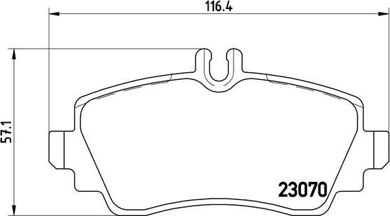 Brembo P 50 035 - Brake Pad Set, disc brake onlydrive.pro