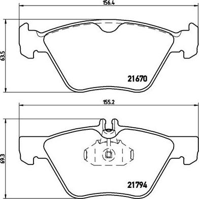 Brembo P 50 026 - Bremžu uzliku kompl., Disku bremzes onlydrive.pro